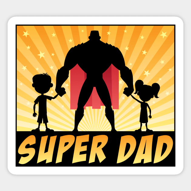 Super Dad Sticker by Malchev